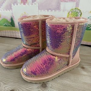 Girls UGG sequin boots
